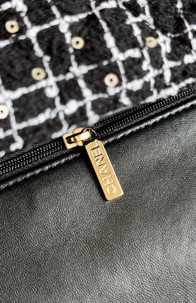 View 9 of Tweed Mini Bag: Chic Contrast, Versatile Day-to-Night Style