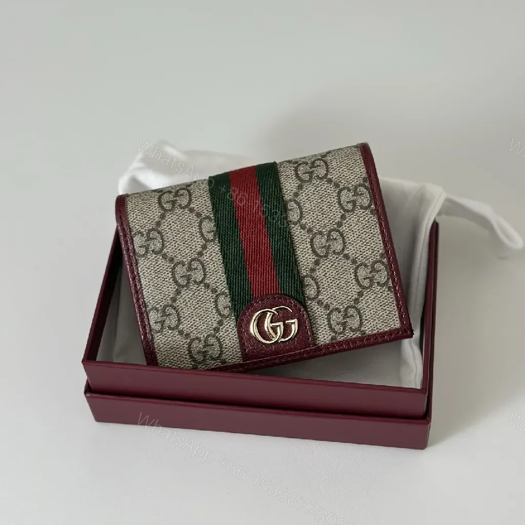View 4 of Compact Signature Wallet: GG Supreme Web Stripe Essentials