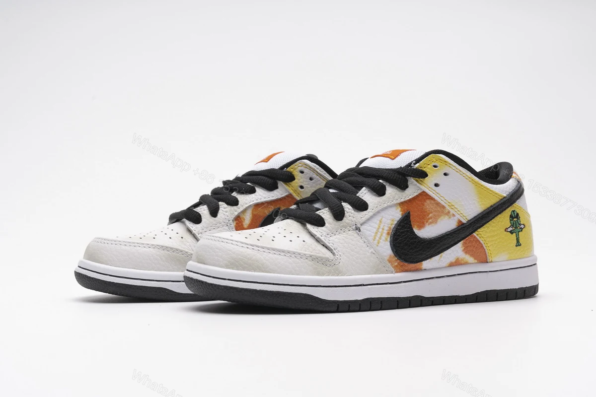 View 3 of Nike SB Dunk Low Raygun Tie-Dye White BQ6832-101