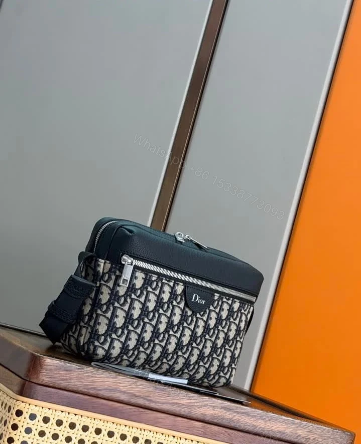 View 4 of Dior Replica Rider Zipped Messenger Bag Canvas and Leather