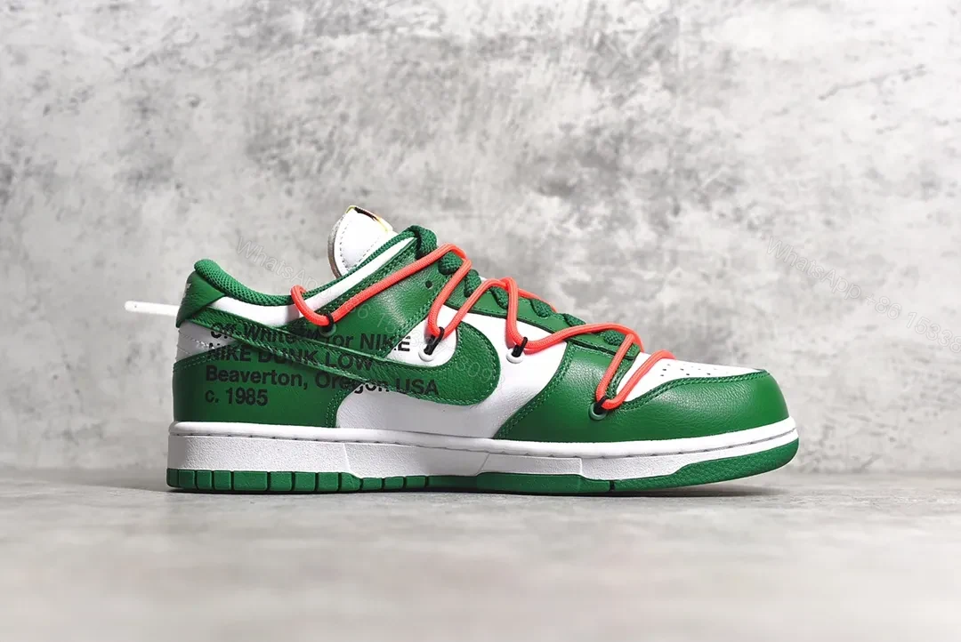 View 3 of Nike Dunk Low Off-White Pine Green Replicas