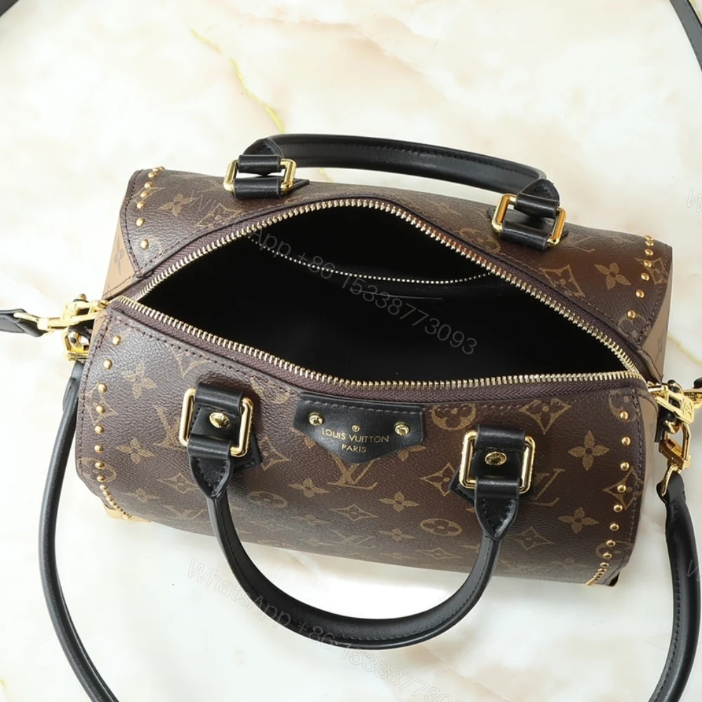 View 7 of Louis Vuitton Speedy Trunk Bag 25 Monogram Brown 27Cm M26181