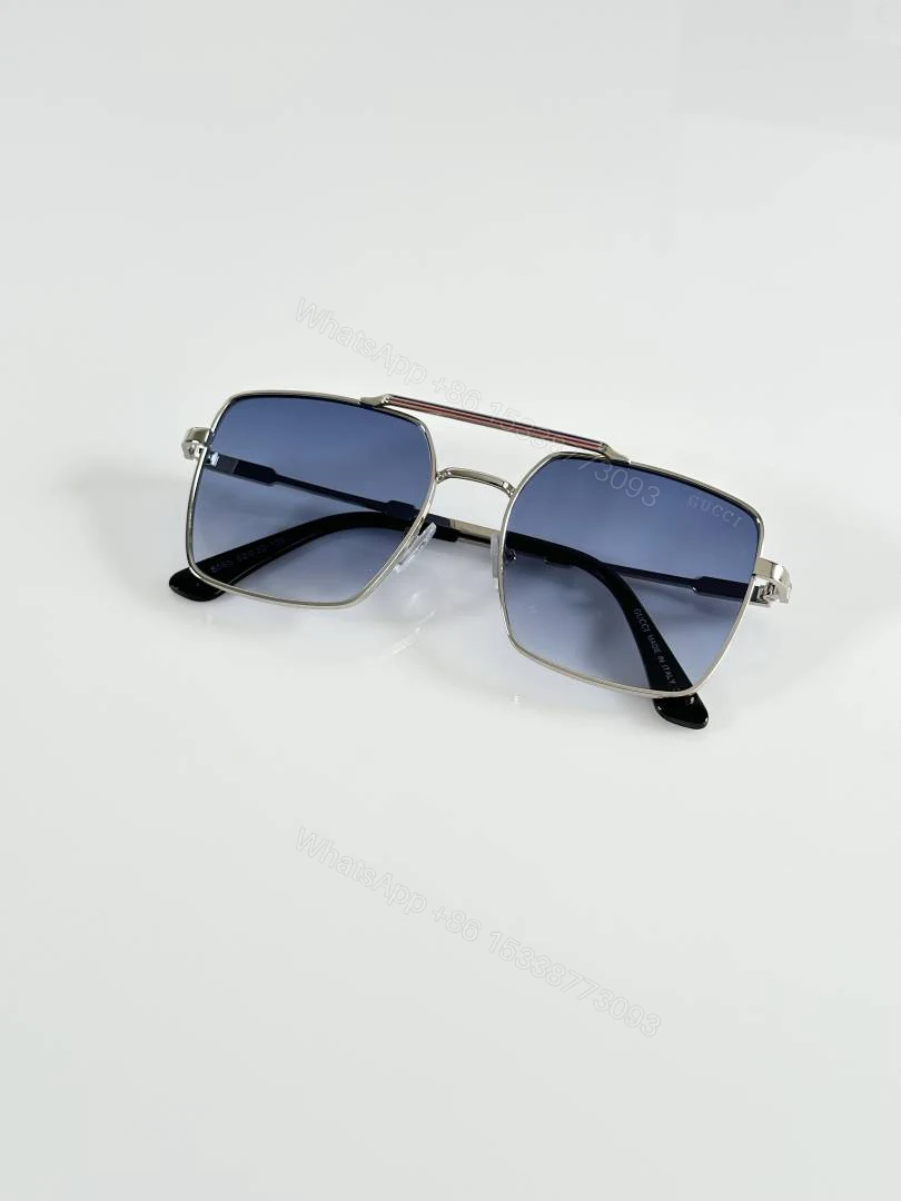 View 3 of First Copy Gucci 5055 Silver Blue Sunglasses