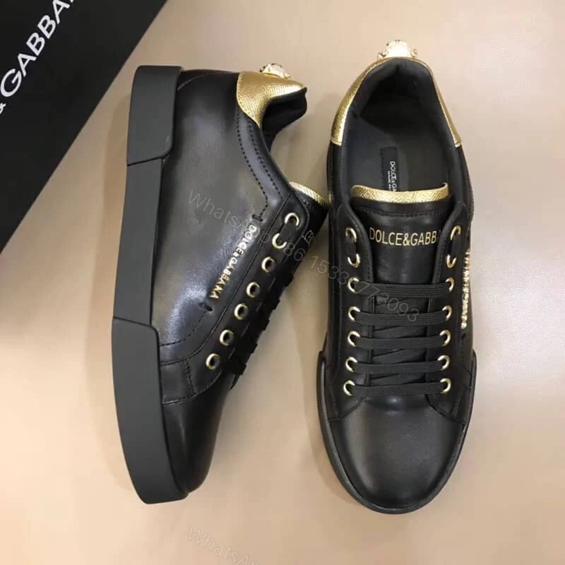 View 6 of DOLCE & GABBANA SNEAKERS PORTFINO IN WHITE LEATHER WITH PERLA LOGATA – DG21