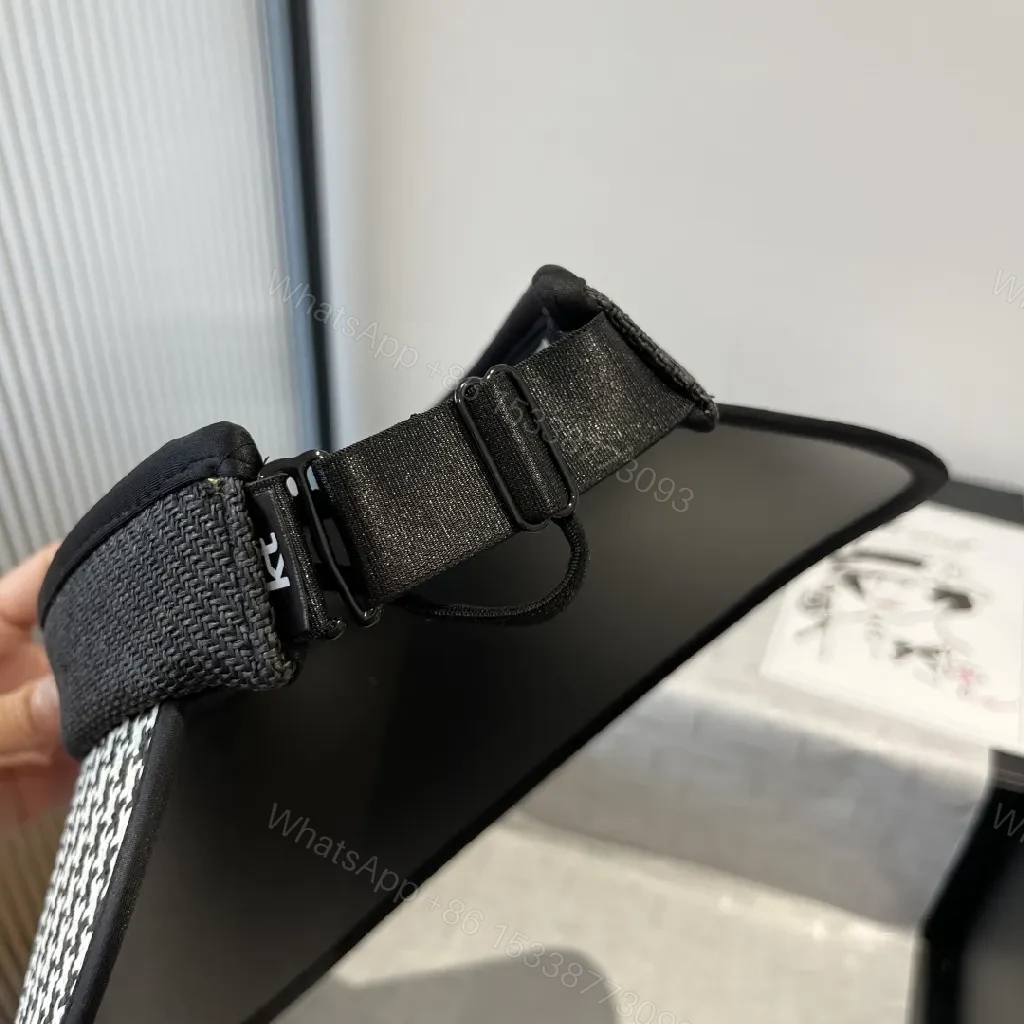 View 10 of Textured Visor Cap with Interlock Detail - Luxe Accessory