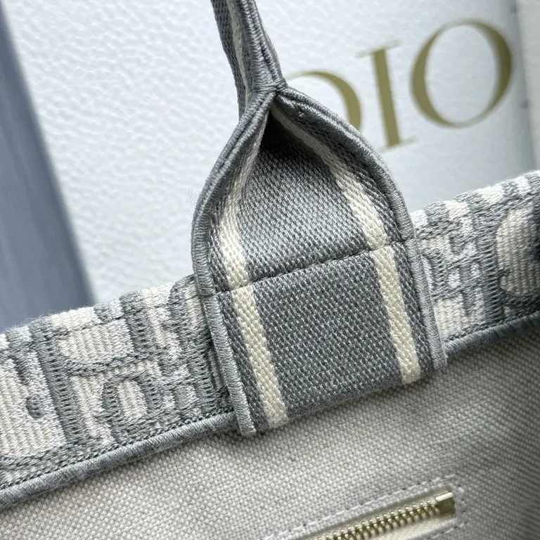 View 3 of Dior Monogram Tote: Elevated Texture, Structured Style