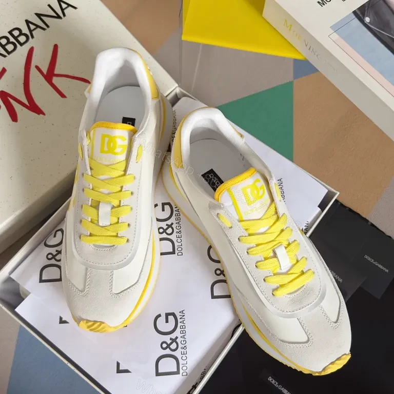 View 5 of Minimalist Revival Yellow DG-Inspired Sneakers