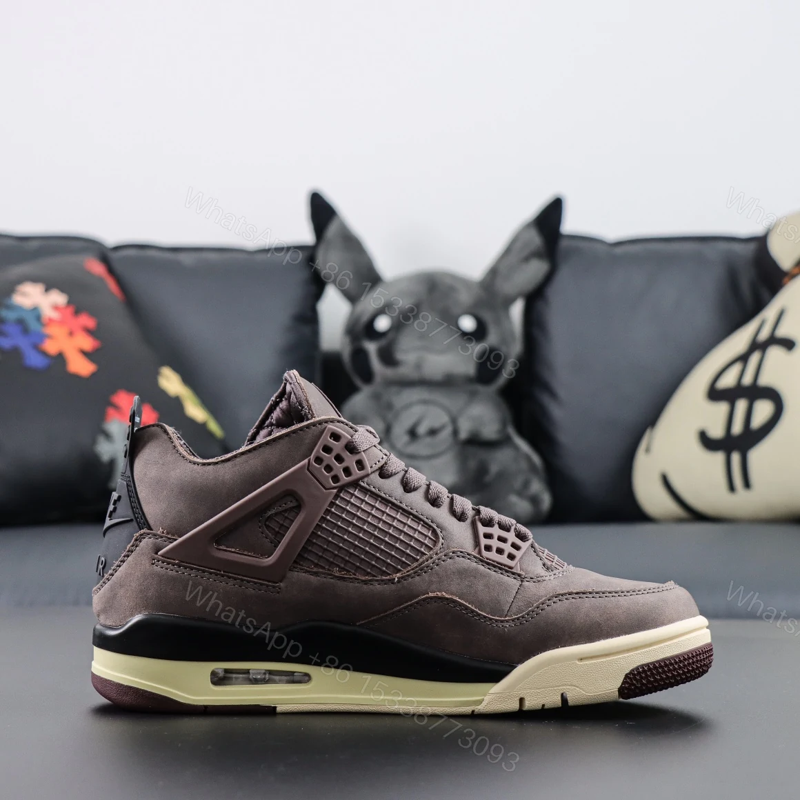 View 2 of Air Jordan 4 Retro x A Ma Maniére “Violet Ore” Reps