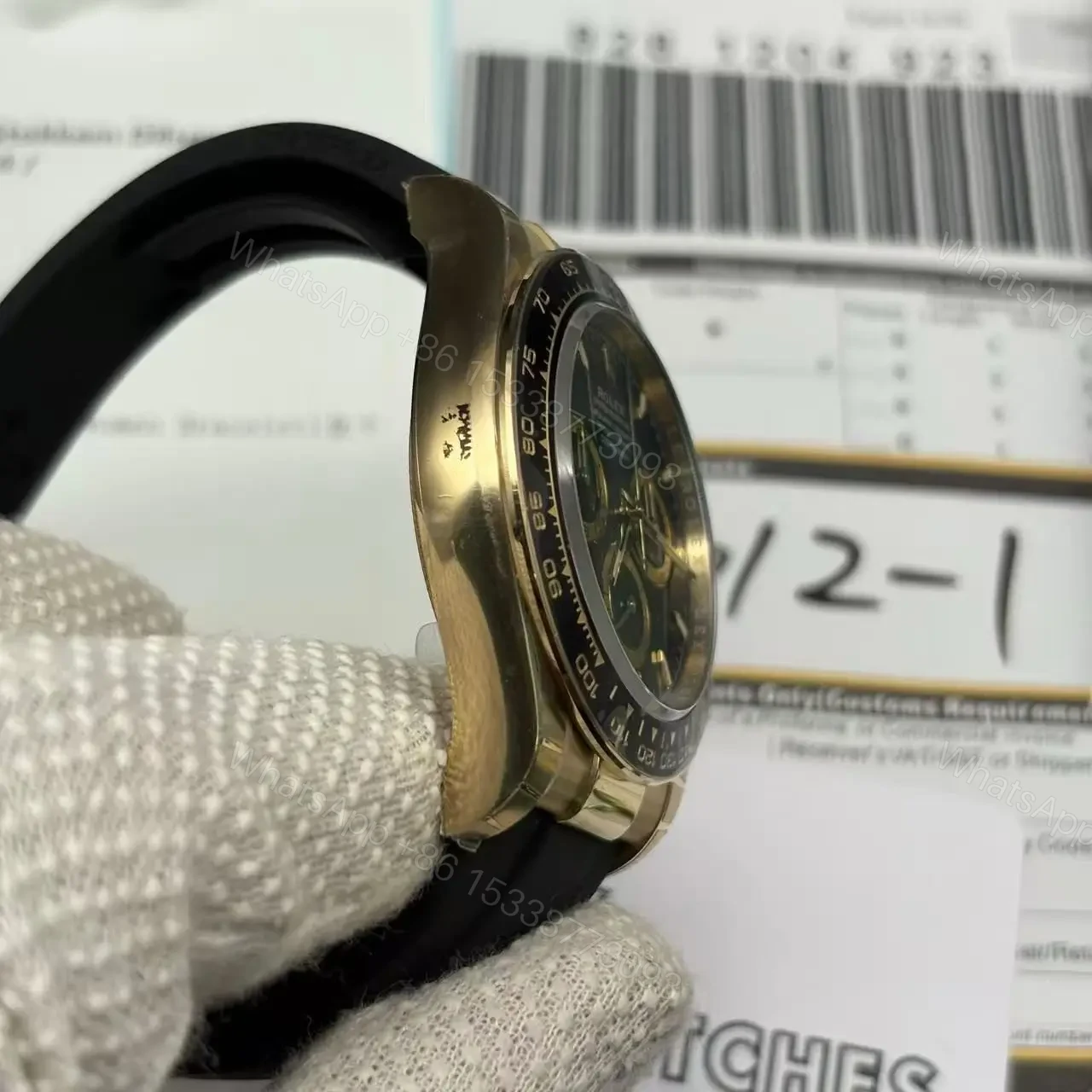 View 5 of Superclone Rolex Daytona Black Dial 126518LN