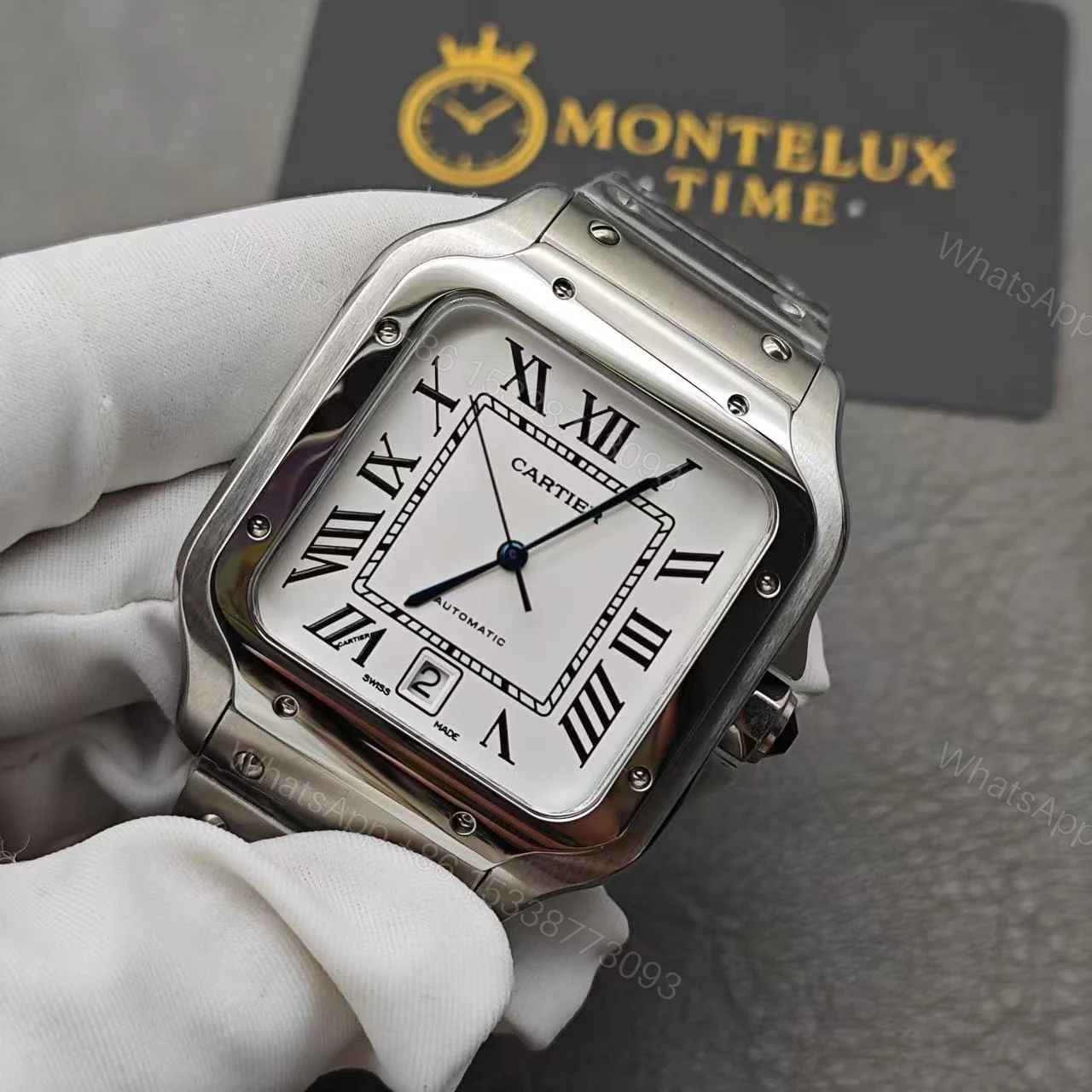 View 12 of Cartier Santos Date Swiss Made Replica W20060D6