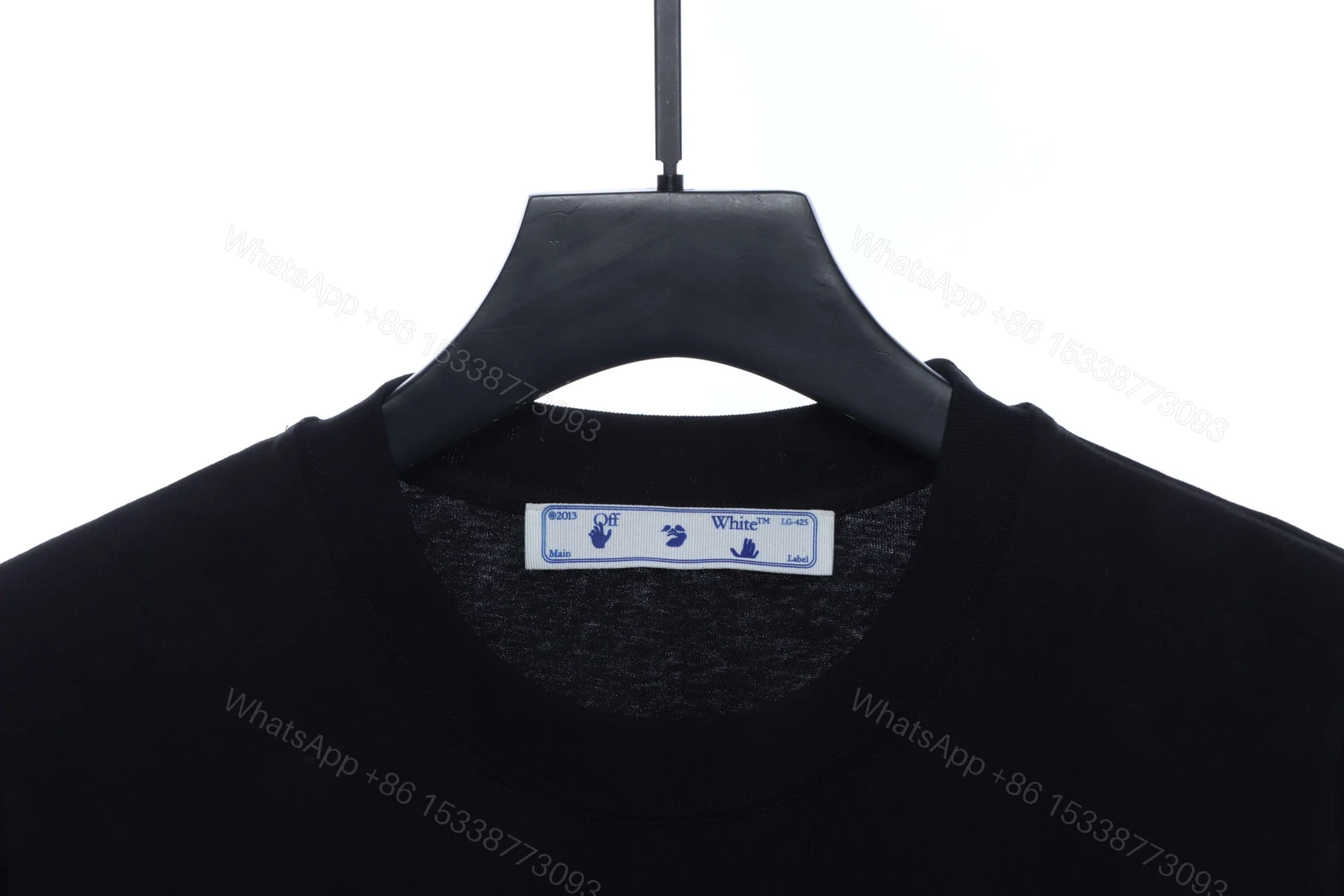 View 7 of Off-White Melting Arrow Print T-Shirt Black Grey
