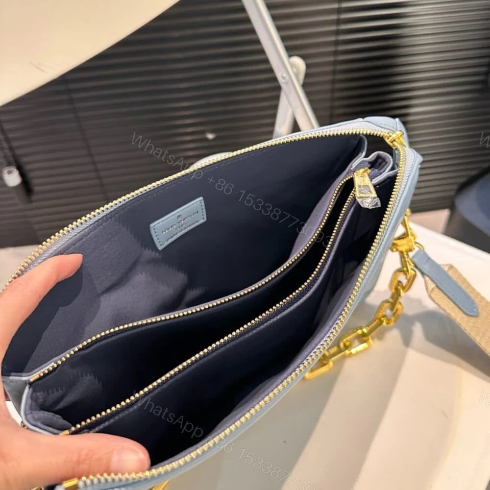 View 8 of Louis Vuitton Coussin PM Coussin Bag Blue 36Cm M22953