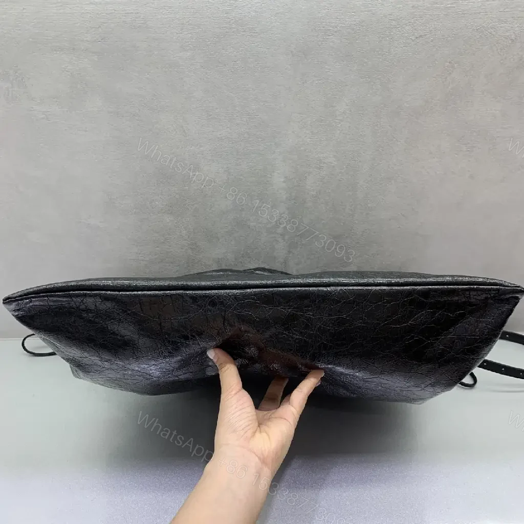 View 5 of Crinkled Leather Tote: Luxe, Quiet, Everyday Carryall