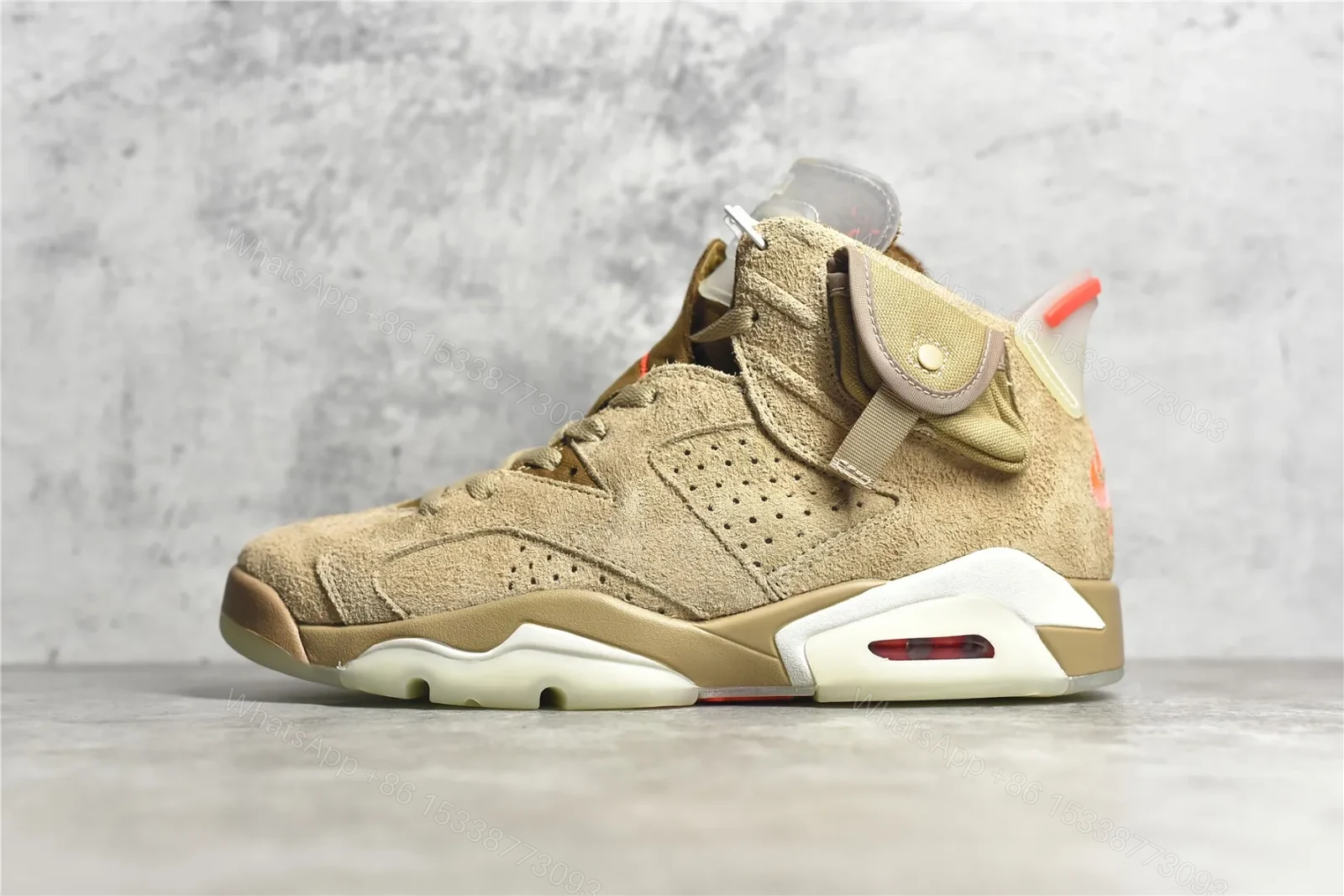 Travis Scott x Air Jordan 6 retro sp British Khaki Reps — view 1