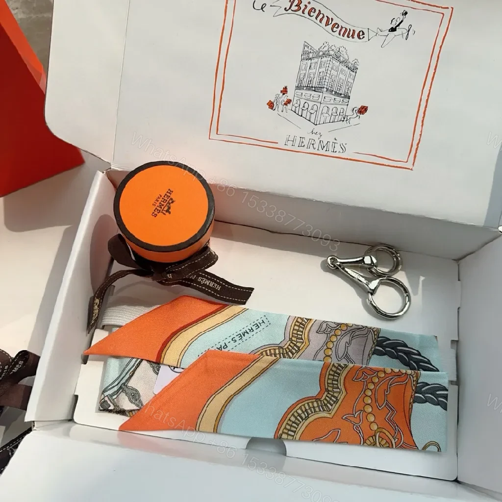 Colorful Silk Scarf & Round Accessory Set: Luxe Patterned Trio — view 1