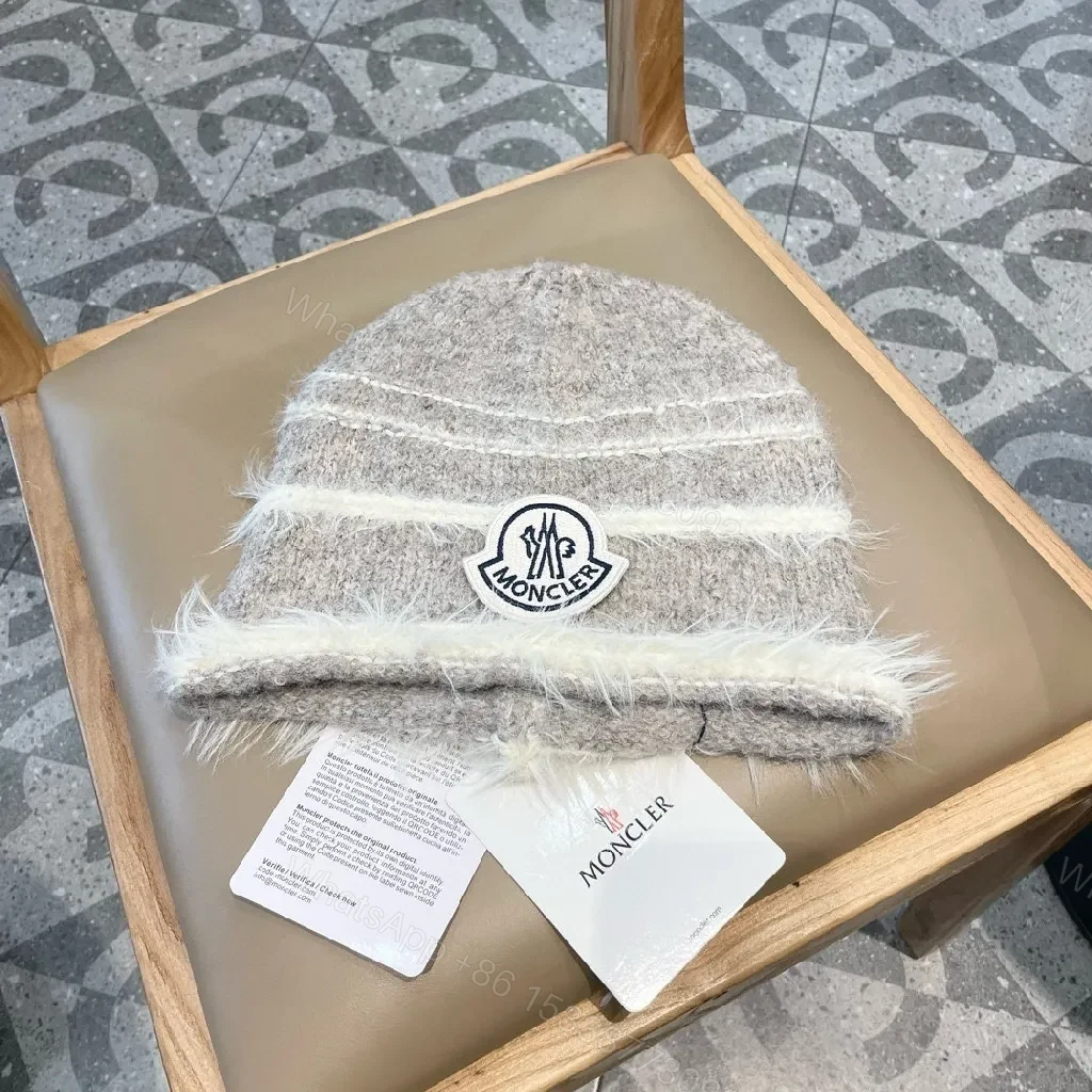 Cozy Wool Beanie with Textured Knit + Premium Patch Style Upgraded Knit Cap — view 1