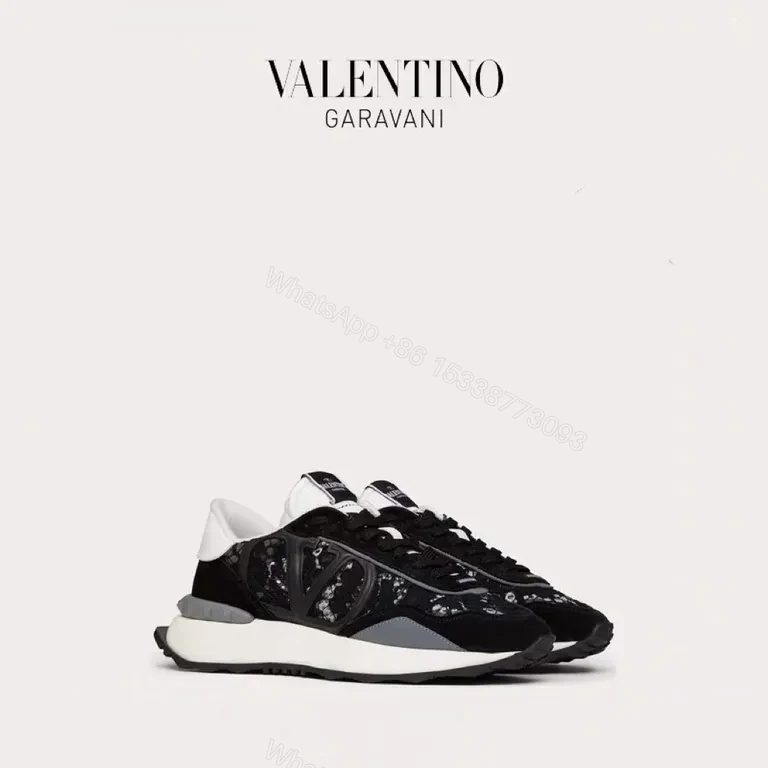 Monochrome Marble-Texture Luxury Sneakers - All-Day Comfort — view 1