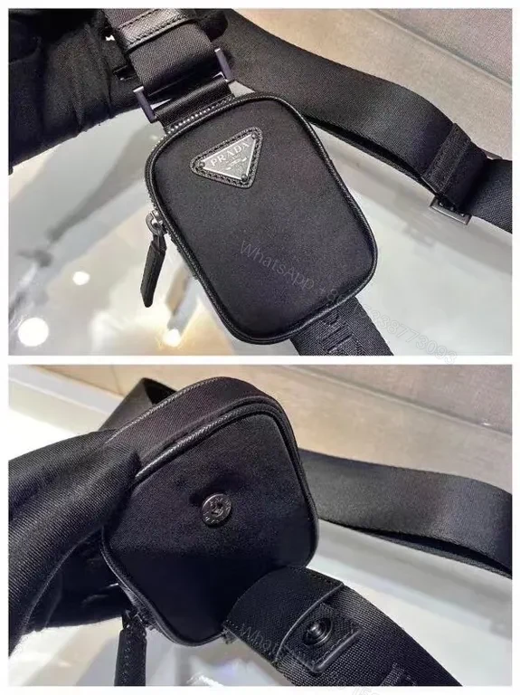 View 7 of Black Re-Nylon Prada Crossbody: Minimal Luxury, Everyday Versatility