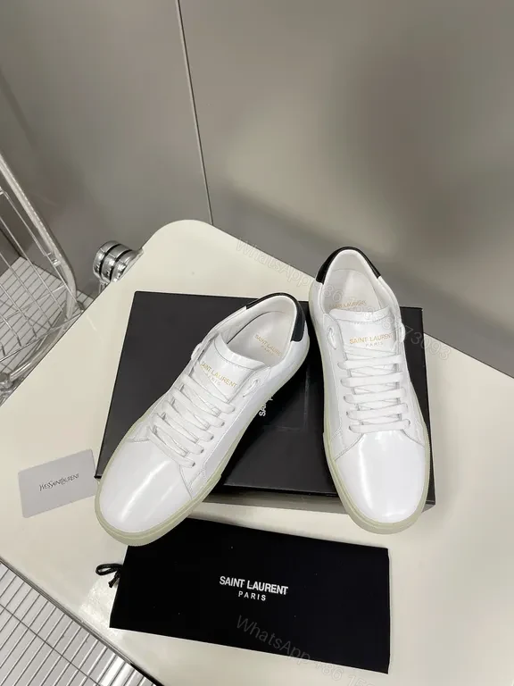 View 2 of Crisp White Leather Sneaker: Luxury Everyday Style