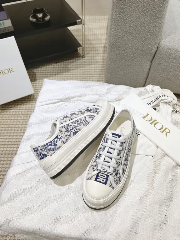 View 6 of Patterned Texture High-Tops with Dior Branding Sneaker