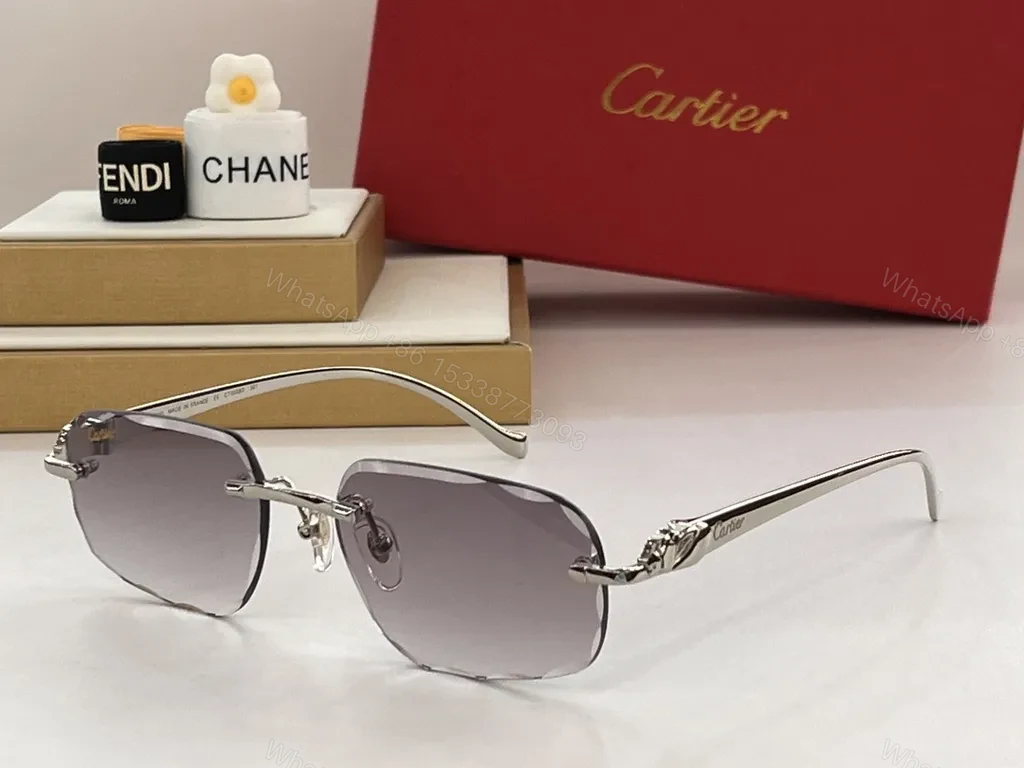 View 8 of Gold-Tone Cartier Sunglasses: Luxury Everyday Comfort