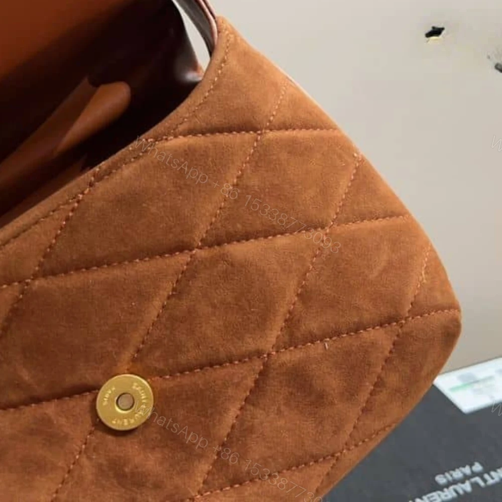View 5 of Saint Laurent Le 5 À 7 Hobo Bag Brown 27Cm