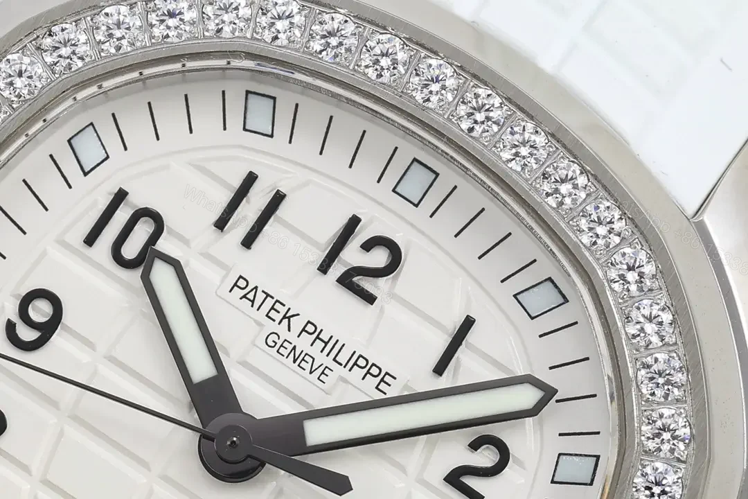 View 5 of Patek Philippe Aquanaut White Diamond Watch Rubber Strap Ultimate 39MM PP-AQUANAUT-39-WHT-DIA-RUB