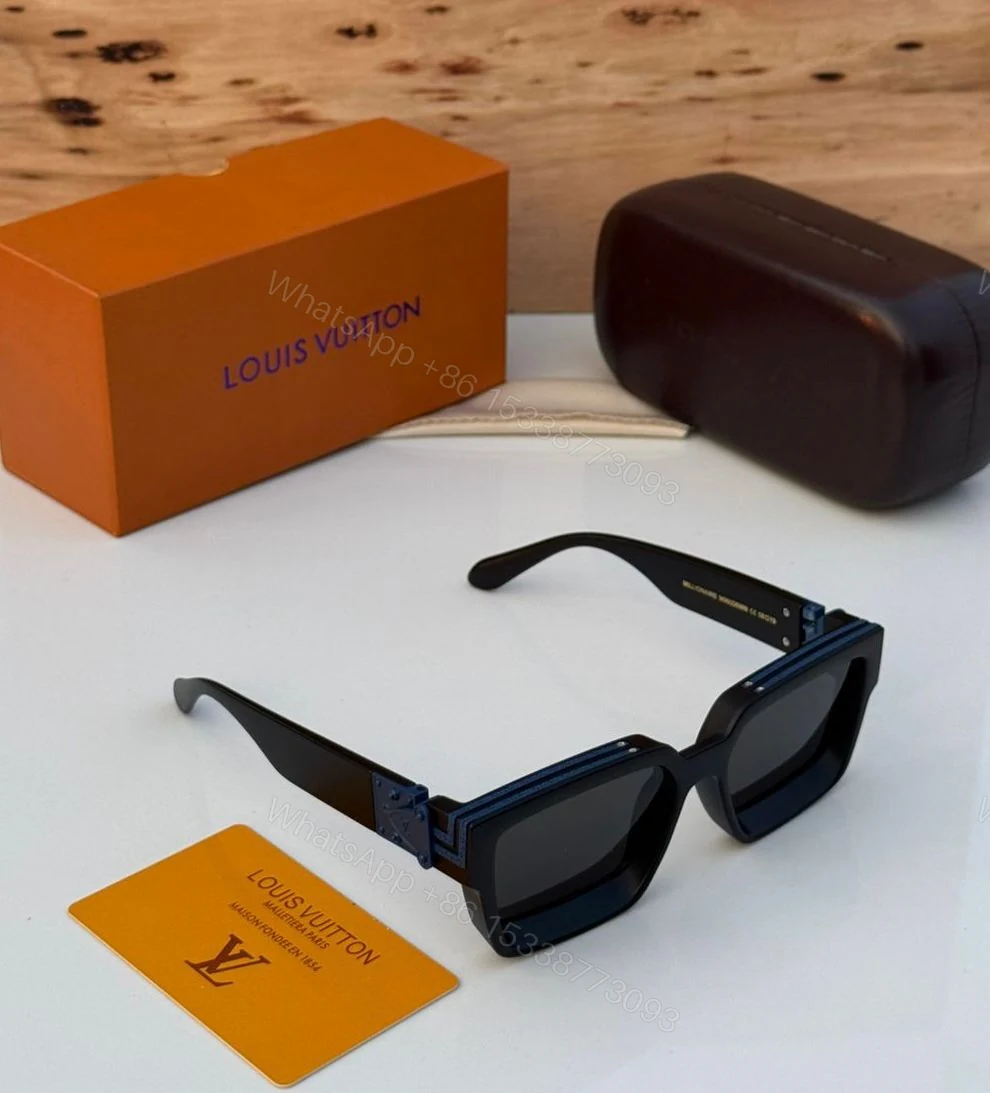 View 7 of Louis Vuitton 1.1 Millionaires Black-Brown Oversized Acetate