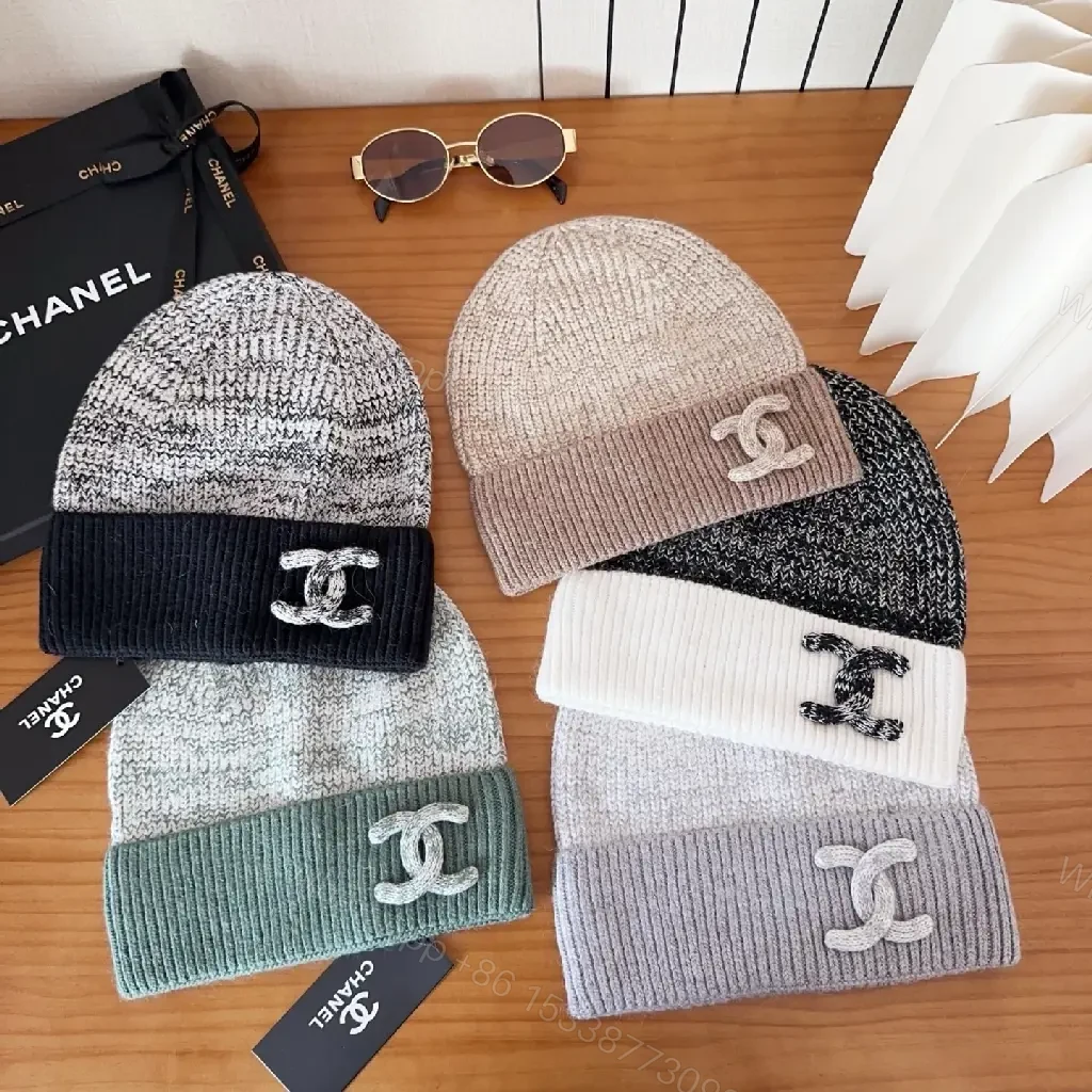 View 9 of Marled Knit Beanie: Luxe Texture, Subtle Chanel-Inspired Accent