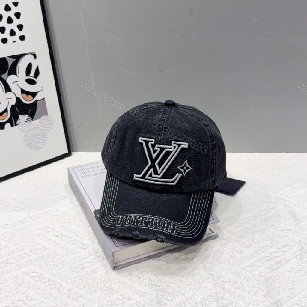 View 3 of Premium Denim Cap: Structured, Luxe, All-Day Comfort
