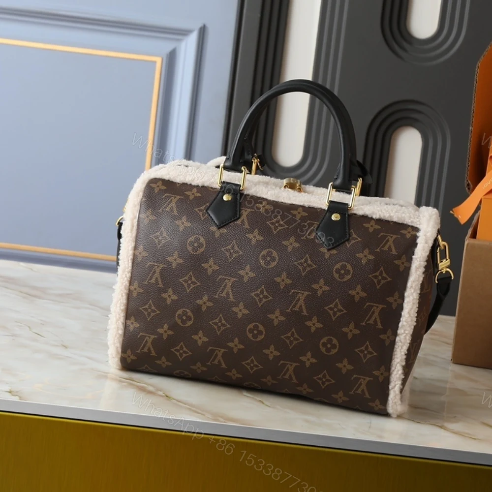 View 4 of Louis Vuitton Speedy Soft 30 Teddy Monogram Brown 30Cm M26326