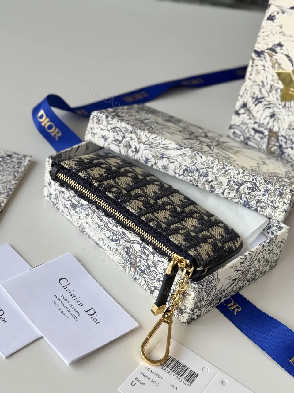 View 2 of Monochrome Jacquard Wallet Set: Luxe Everyday Accessory