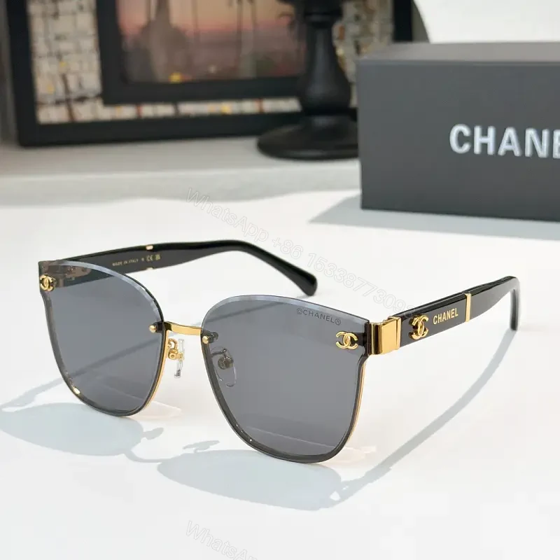 Black Metal + Gold Accents Sunglasses – Modern Luxe, All-Day Comfort — view 1