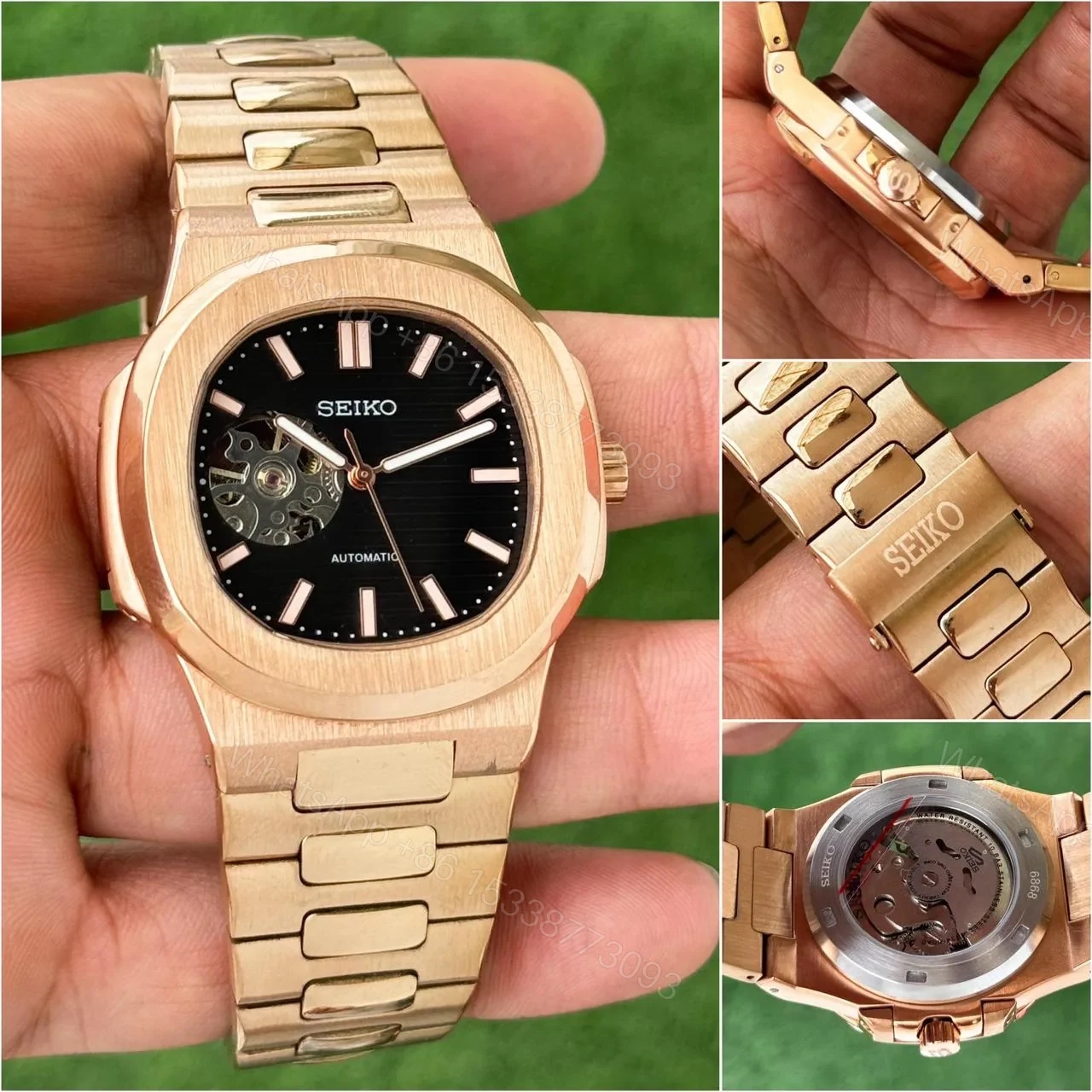 View 4 of Seiko Nautilus-Style Automatic Men’s Watch