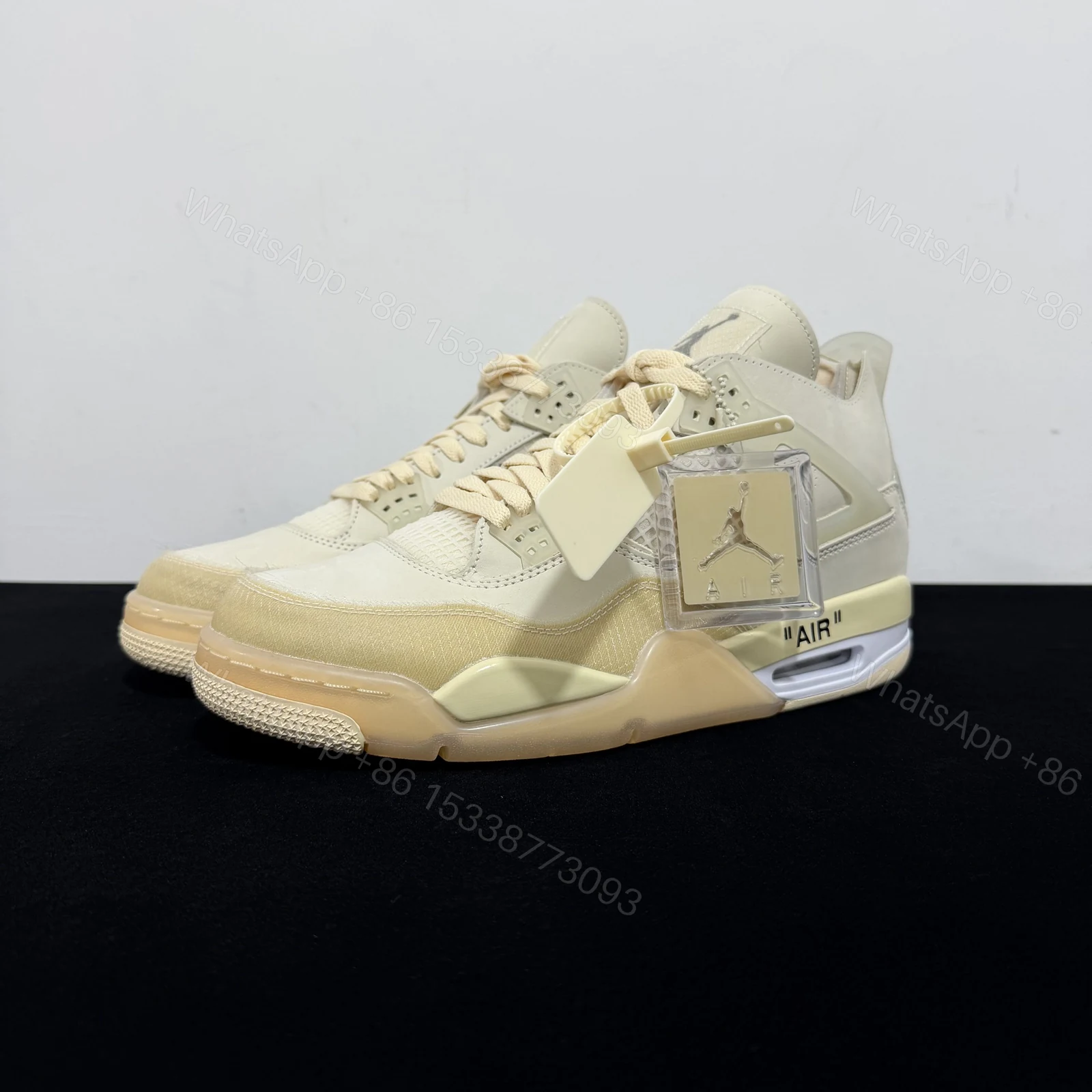 View 7 of Air Jordan 4 Retro Off-White Sail Reps
