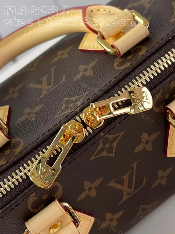 View 4 of Monogram Luxe Compact Handbag: Gold Hardware, Leather Trim