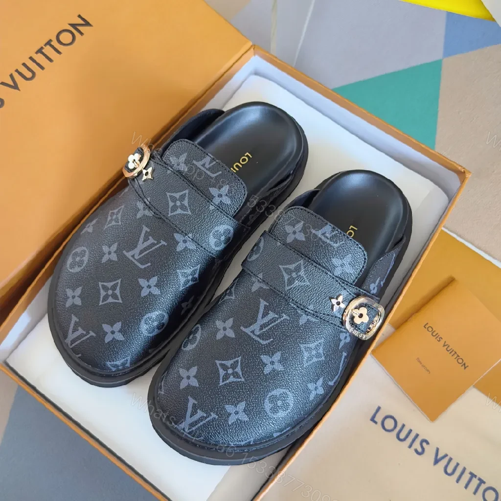View 5 of Dark Monogram Slip-Ons: Luxe, Versatile Comfort Shoes