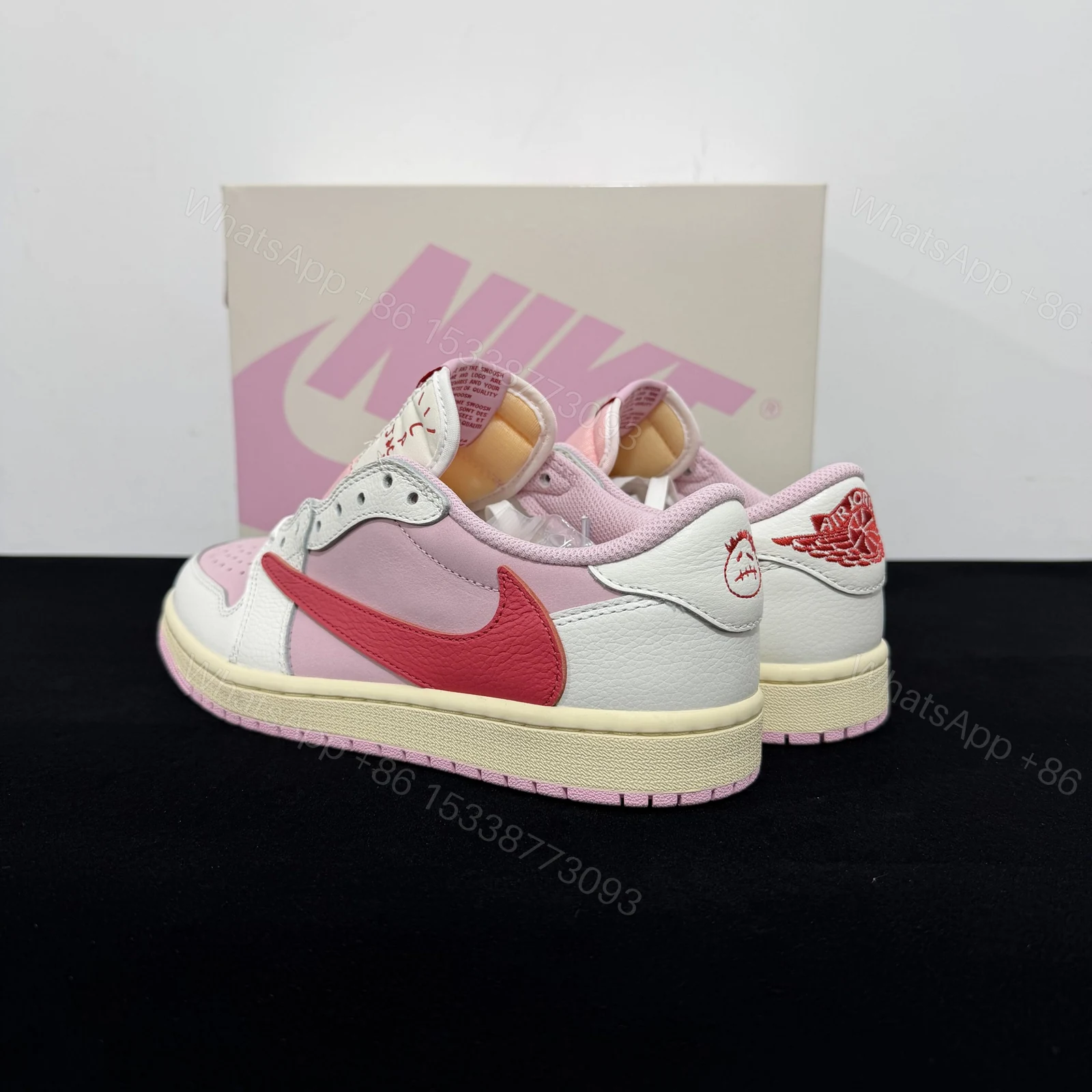 View 6 of Travis Scott x Air Jordan 1 Tropical Pink Reps