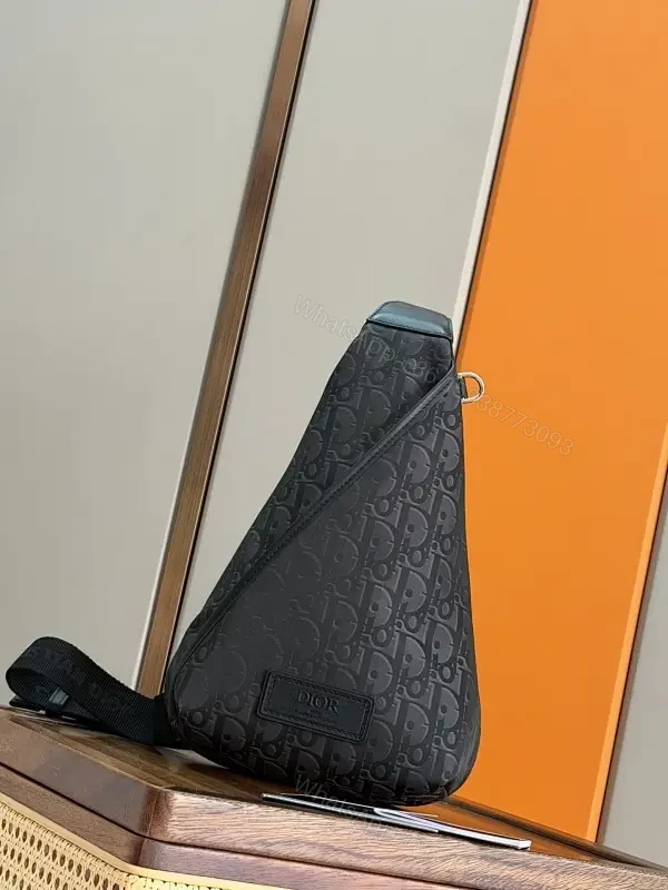 Structured Pattern Sling Bag: Modern, Hands-Free Luxury — view 1