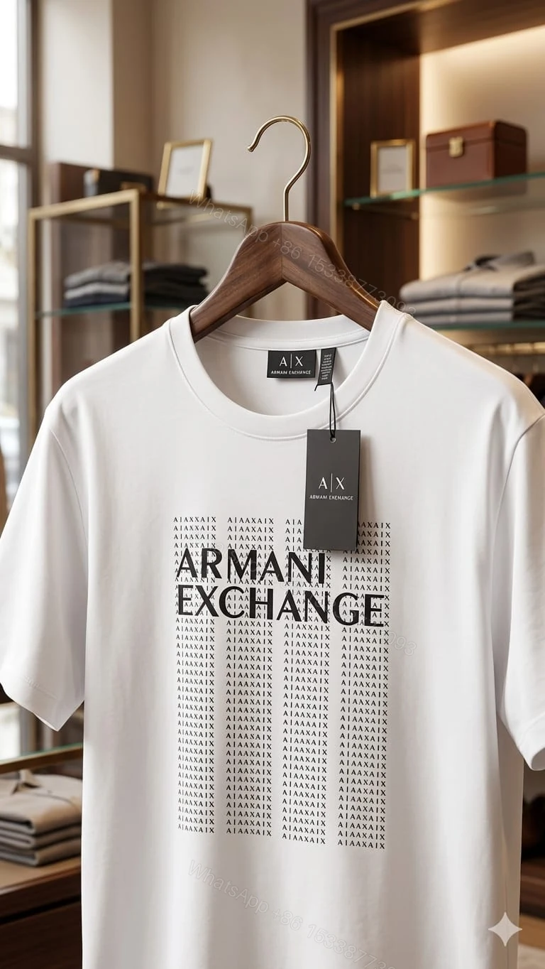 View 3 of FIRST COPY ARMANI EXCHANGE ROUND NECKS SUMMER T-SHIRT