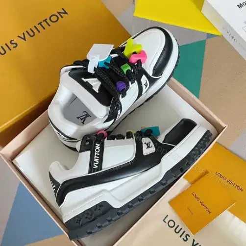 View 8 of LOUIS VUITTON LV TRAINER MAXI SNEAKERS IN BLACK AND WHITE – LSVT337