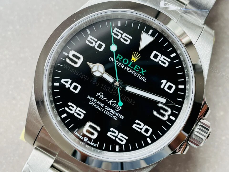 View 5 of JVSF Factory 1:1 Rolex Air-King 40mm 126900 904L SS Black Dial VR3230