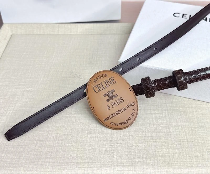 View 7 of Celine赛琳1.3cm女士双面牛皮腰带_高仿a货厂家-奢品库