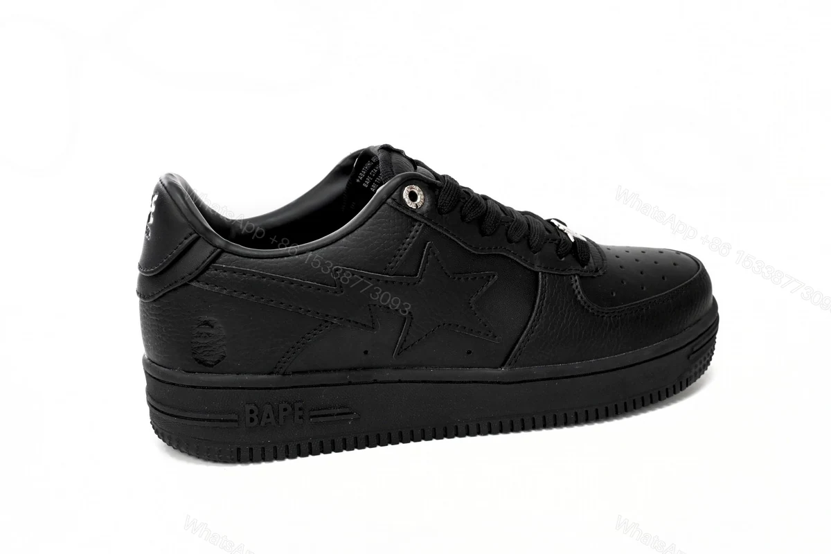 View 9 of A Bathing Ape Bape Sta Low Black 1J30 -191- 013
