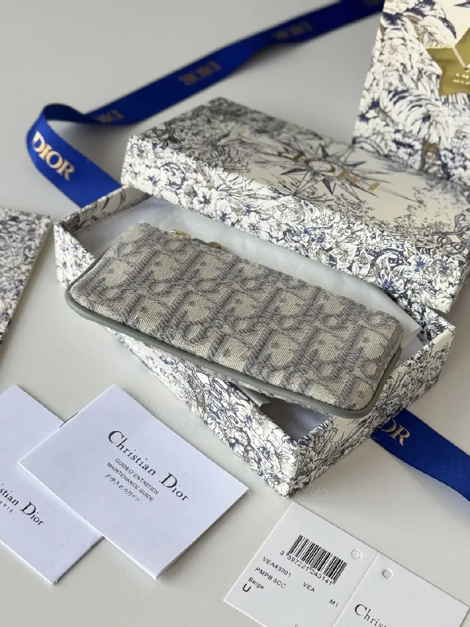 View 2 of Chic Monogram Wallet Set with Travel Pouch