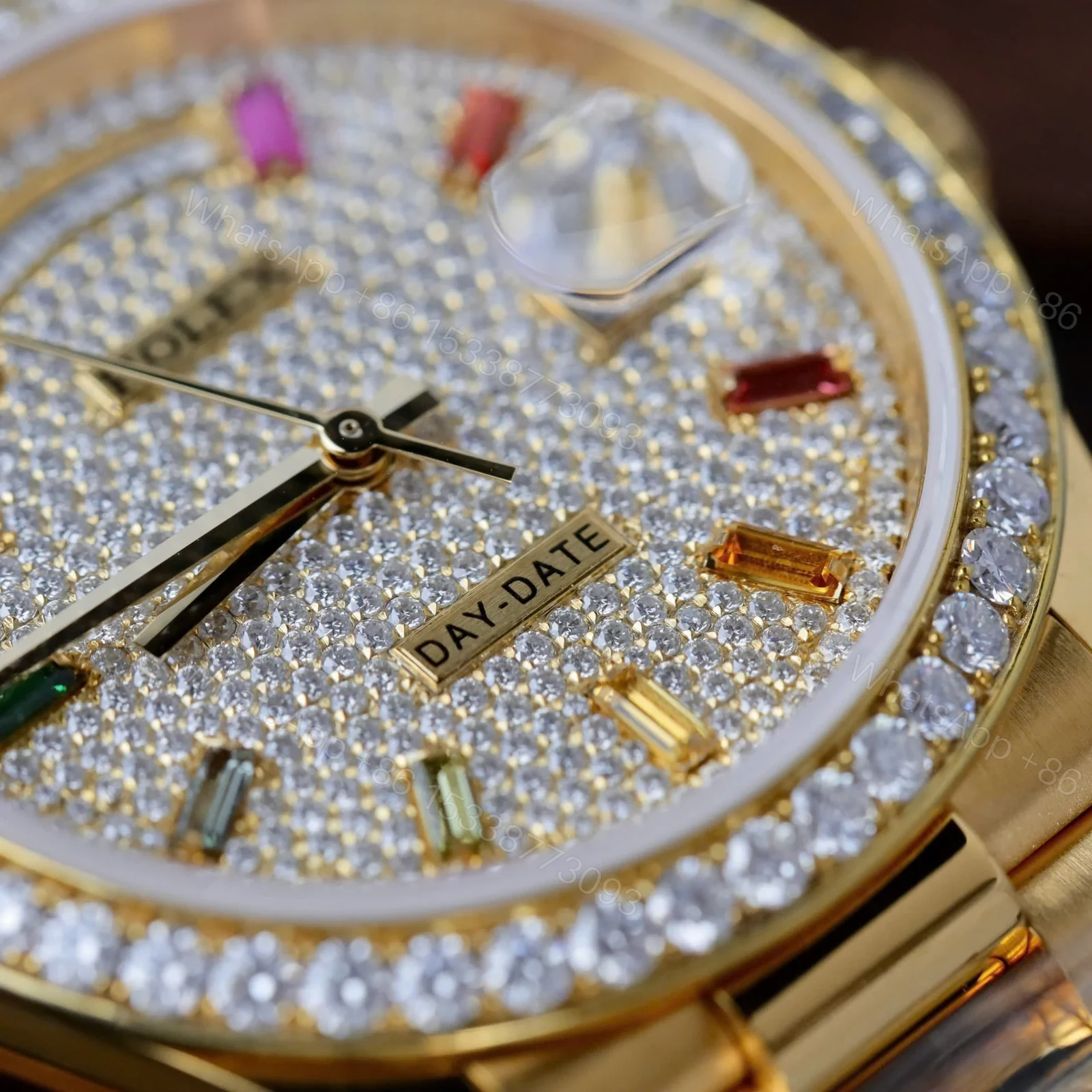 View 7 of Superclone Rolex Day-Date Diamond-Paved Dial 128348rbr-0030 36 mm