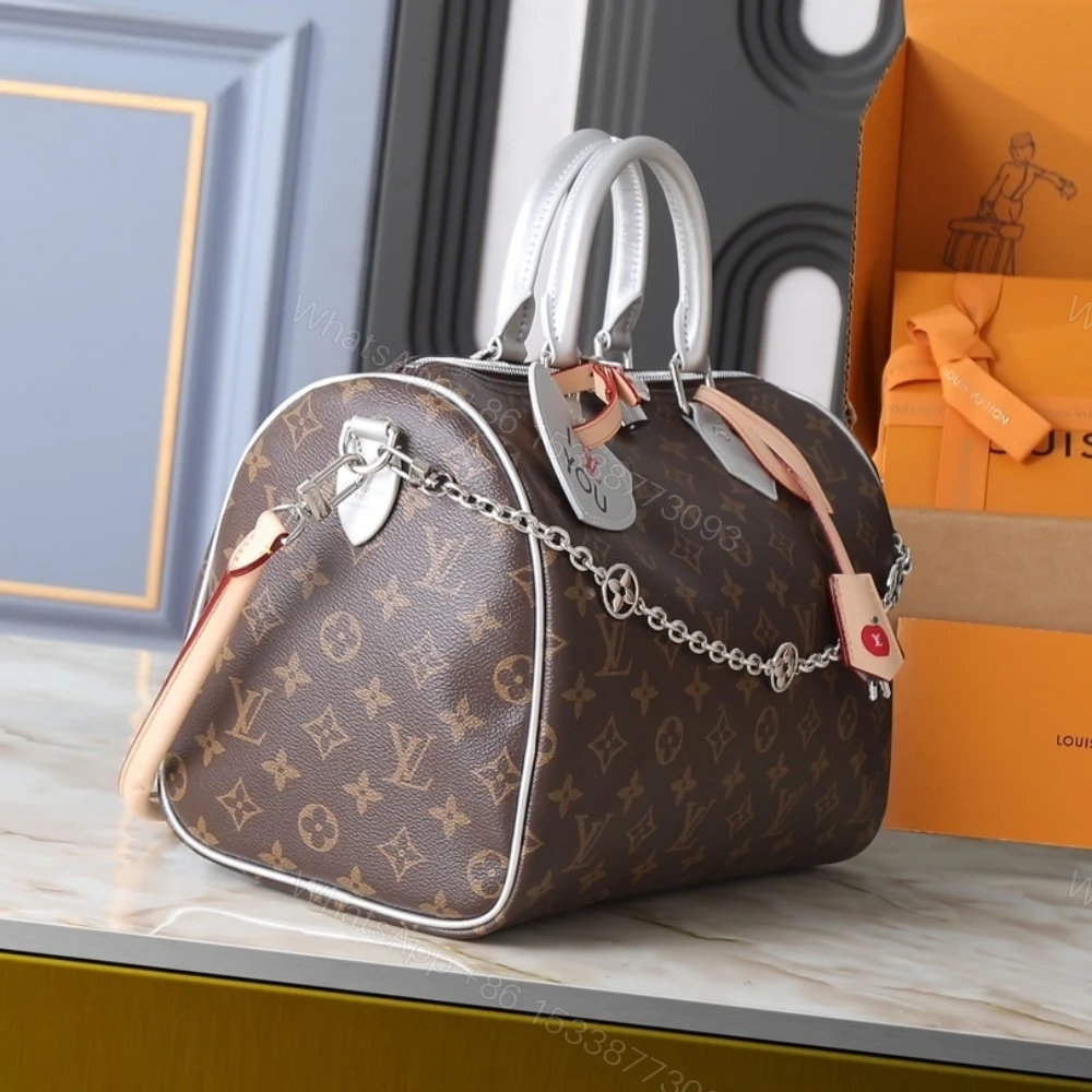 View 3 of Louis Vuitton 57th Street NYC Speedy Bandoulière 30 Monogram Silver 30cm M27324