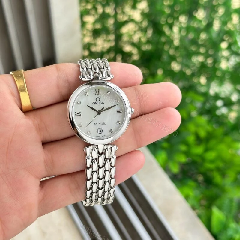 View 3 of Omega De Ville Prestige Dewdrop Mother of Pearl 34mm Quartz