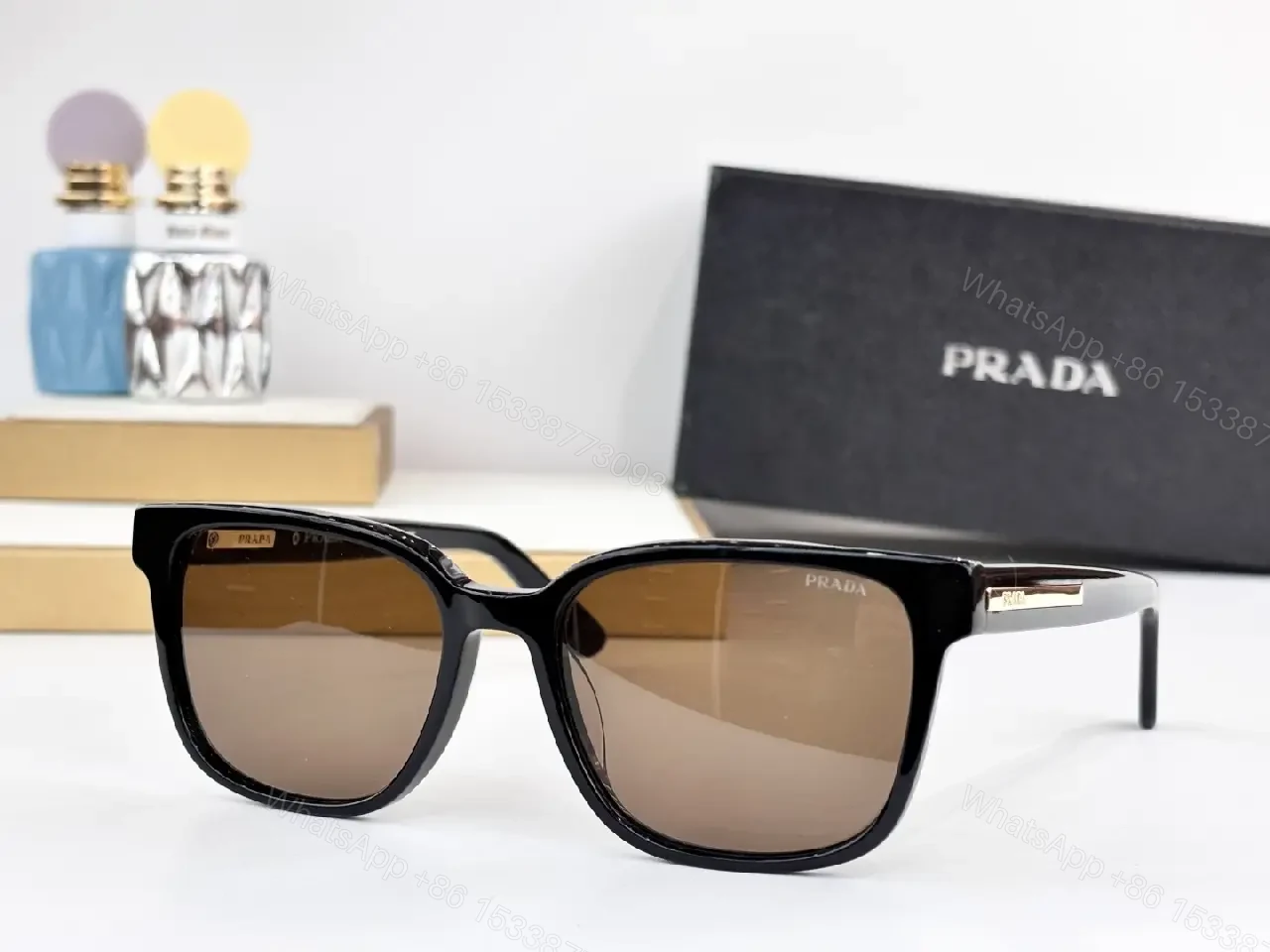View 4 of Bold-Frame Acetate Sunglasses: Modern Luxury, UV Protection