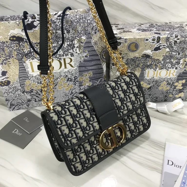 Iconic Dior Monogram Saddle Bag in Oblique Canvas, Calfskin Trim, Gold Hardware, Versatile Day-to-Night Style — view 1